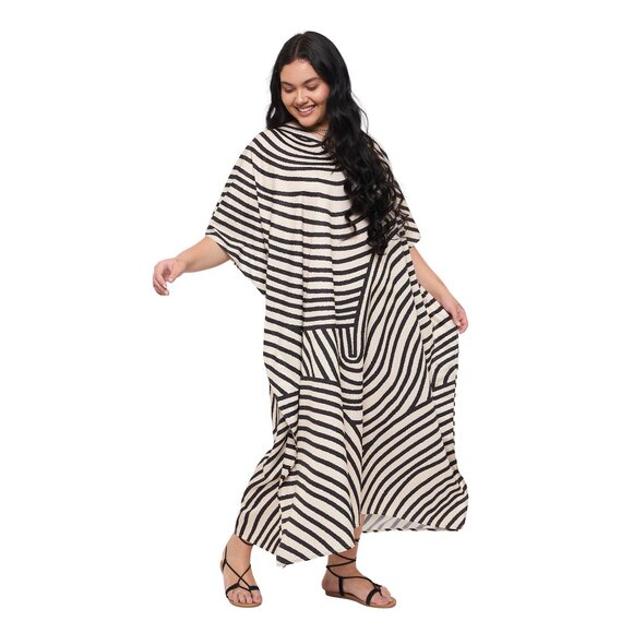 Gypsie Blu Caftan Dresses for Women Plus Size Digital Printed Maxi Mumu Dresses - Picture 2 of 7